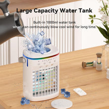 Load image into Gallery viewer, Portable 4-in-1 Air Conditioner &amp; Humidifier with Remote Control - 1000ml Tank