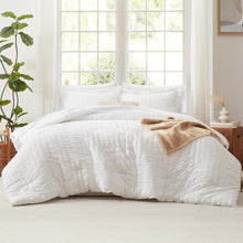 Load image into Gallery viewer, Machine Washable King Comforter Set - Stylish 7-Piece Bedding for All Seasons