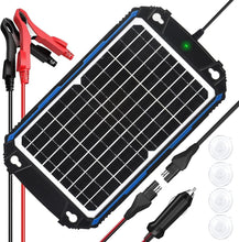 Load image into Gallery viewer, Efficient 12W Solar Battery Charger &amp; Maintainer for Marine and Automotive Use