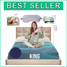 Load image into Gallery viewer, Premium King Fitted Sheet with 12% Silver &amp; 84% Organic Cotton for Better Sleep