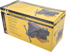Load image into Gallery viewer, Industrial 6-Inch Bench Vise - Cast Iron, Replaceable Jaws &amp; Polished Anvil