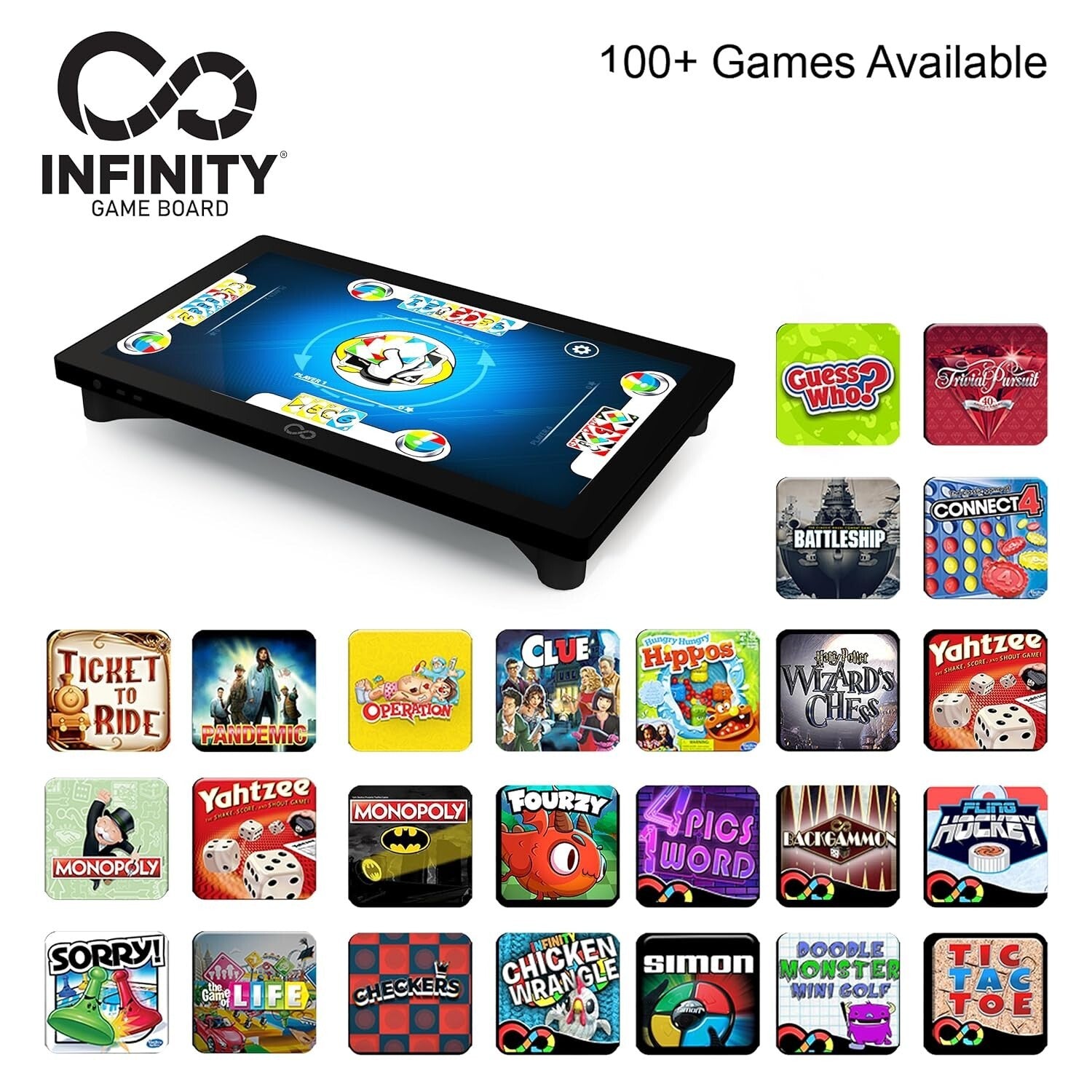 Infinity Game Board - Ultimate Digital Board Games with Safe Connect Feature