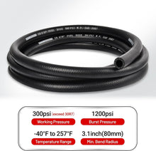Load image into Gallery viewer, NBR Rubber 5/16 Fuel Hose Line - 25FT, 300 PSI for Versatile Fuel Applications