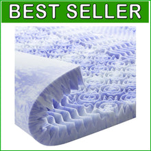 Load image into Gallery viewer, Cooling Gel-Infused 7-Zone Twin XL Mattress Topper for Ultimate Pressure Relief