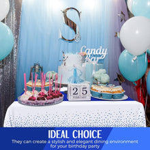 Load image into Gallery viewer, 54 x 108 Inch Royal Blue Tablecloths &amp; Satin Runners for Elegant Celebrations