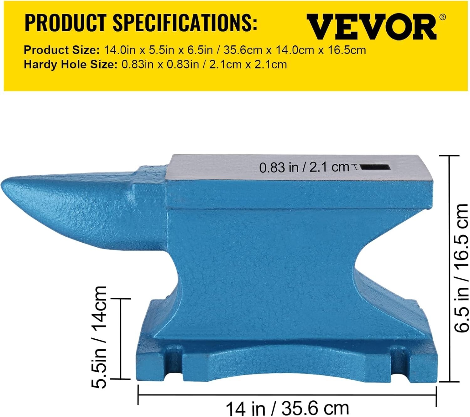 Corrosion-Proof 55 lbs Cast Iron Anvil with Polished Surface - Forge Essential