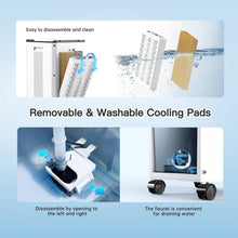 Load image into Gallery viewer, 3-in-1 Portable Swamp Cooler with Remote - 4 Modes &amp; 2-Gal Water Tank