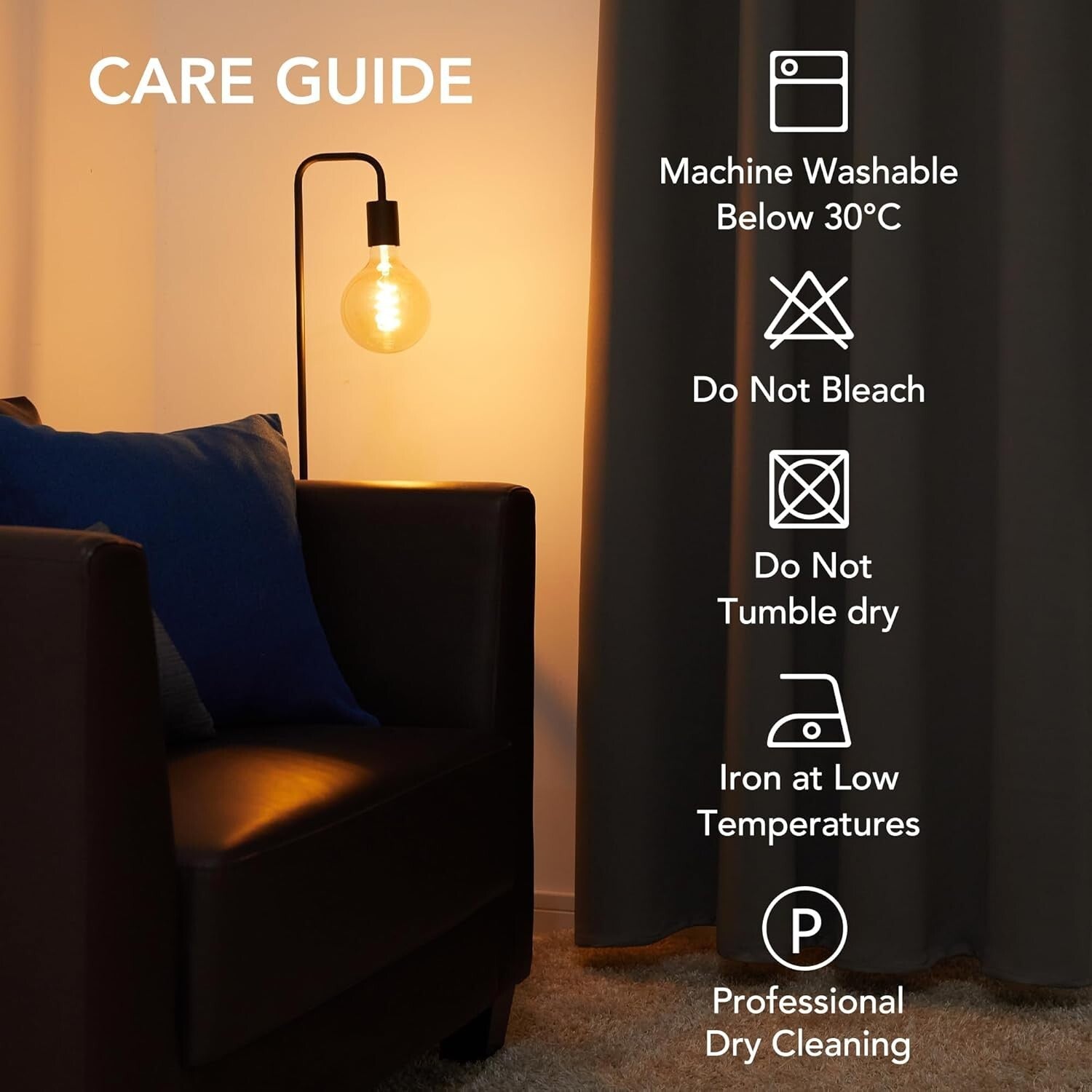 Elegant Blackout Grommet Curtains - Thermal Insulated & Noise-Reducing, Set of 2