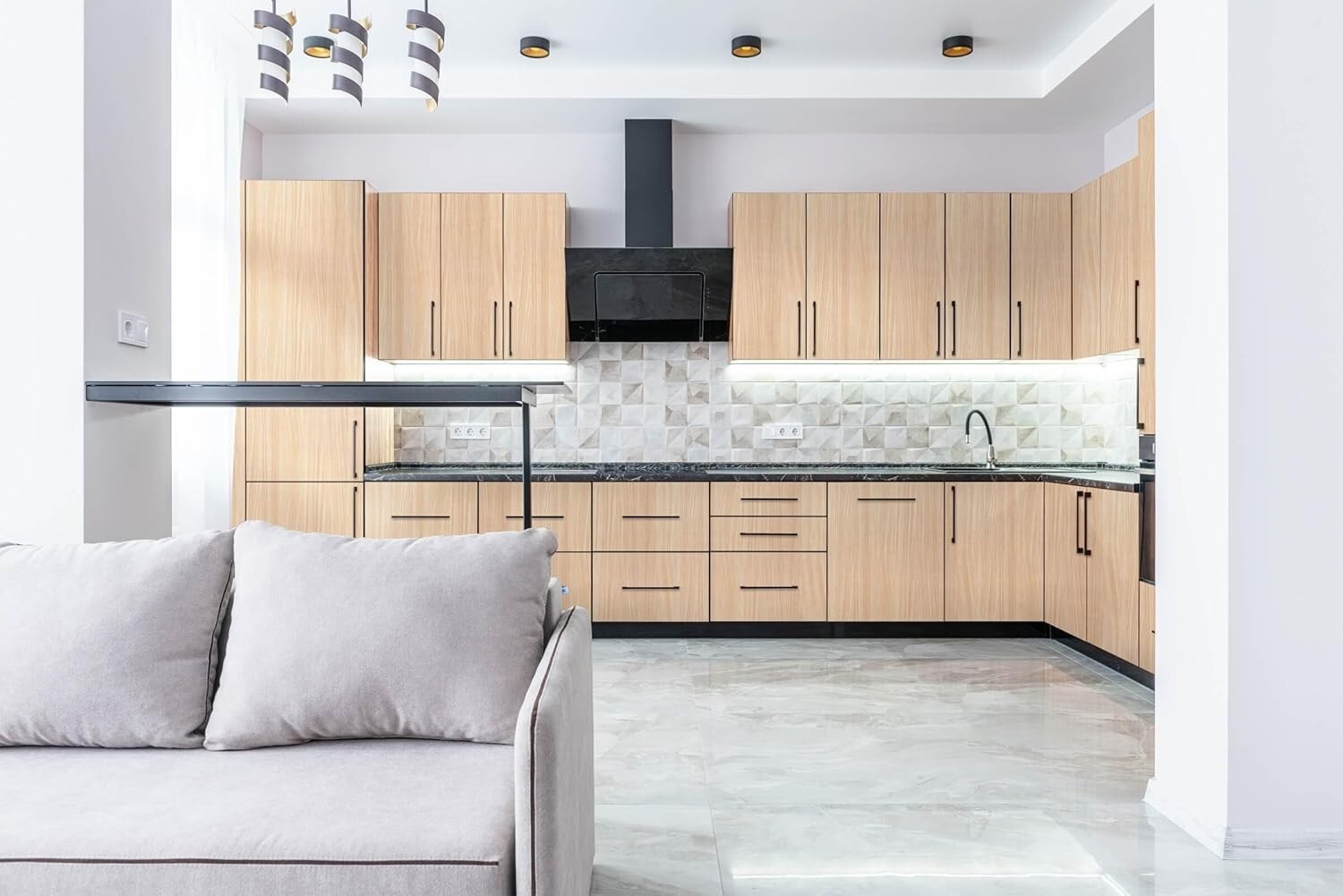 Versatile Light Wood Contact Paper for Smooth Surfaces - 1 Roll 48.23 sq. ft.