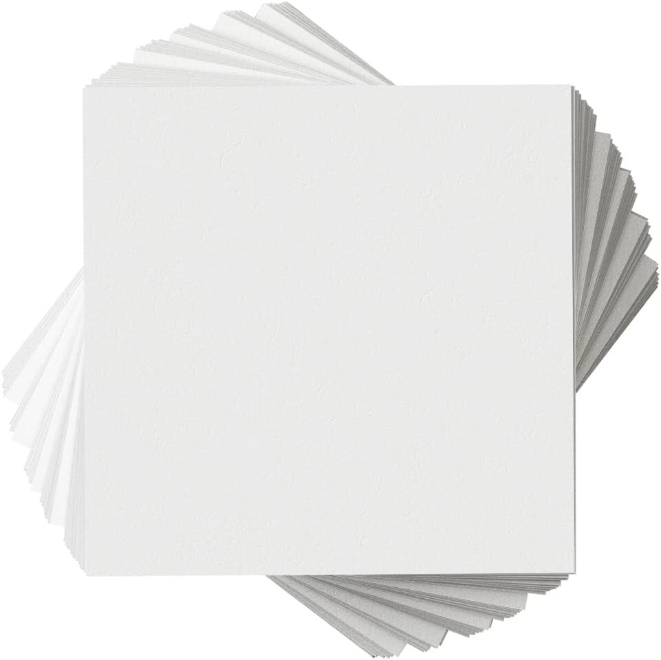 Durable 110 lb White Cardstock - 100 Count 12x12 Inches for Creative Projects