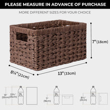 Load image into Gallery viewer, Versatile Waterproof Woven Baskets - 2-Pack for Bathroom and Kitchen Storage
