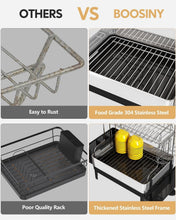 Load image into Gallery viewer, Extra Large Dish Drying Rack With Drainboard - Ideal for Families &amp; Kitchen Use