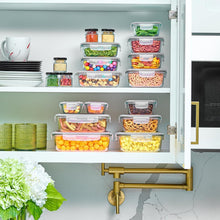 Load image into Gallery viewer, Stackable 40-Piece Glass Containers with Airtight Lids for Kitchen Organization