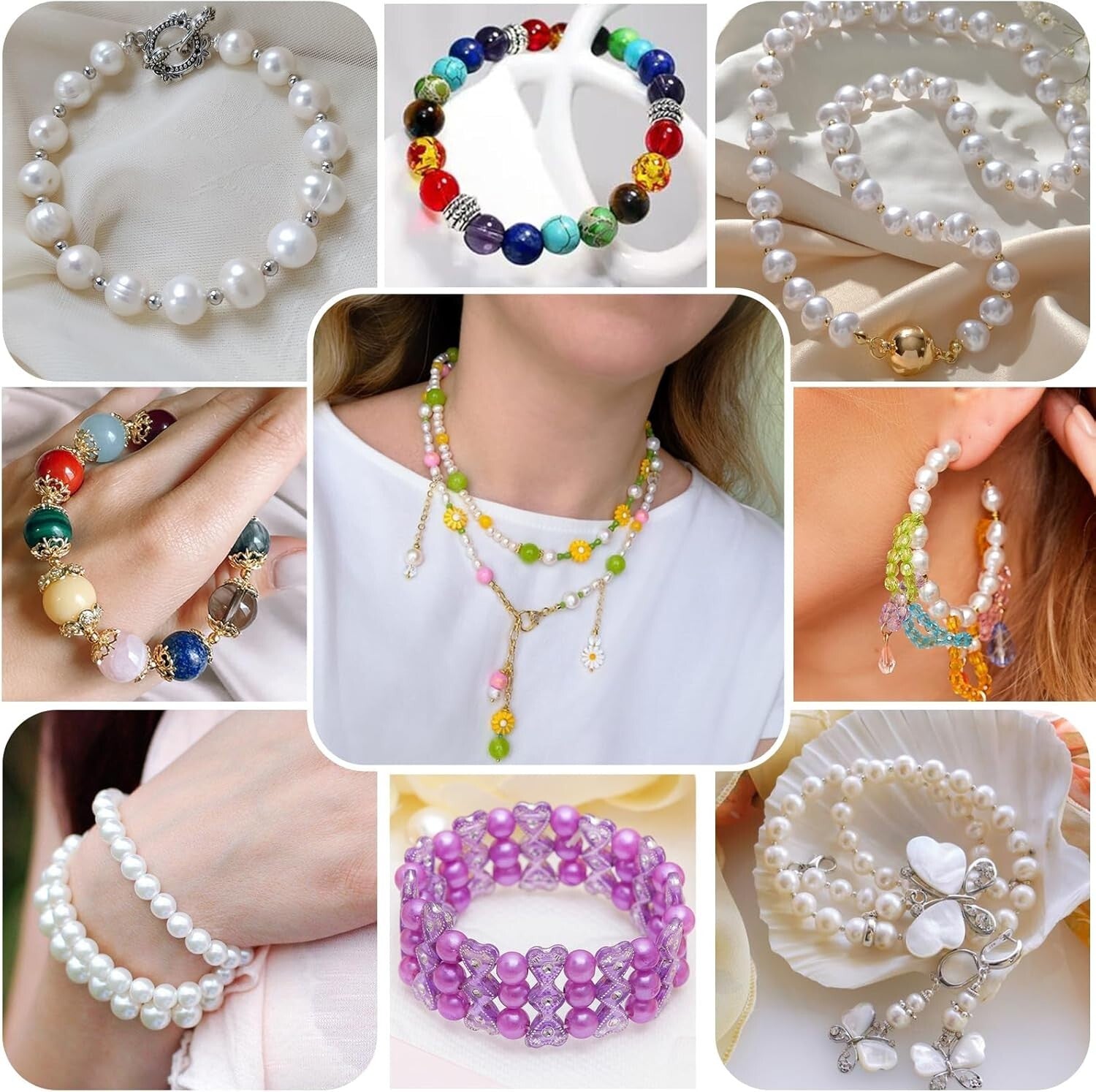 Complete Jewelry Craft Kit with Tools, Beads & Findings - Perfect Gift Idea