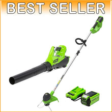 Load image into Gallery viewer, Versatile 40V Trimmer &amp; Leaf Blower Combo Kit - Lightweight &amp; Maintenance-Free