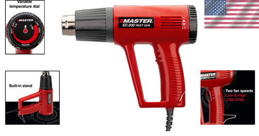 Lightweight Electric Heat Gun with Two Speeds - Ideal for Projects & Crafts