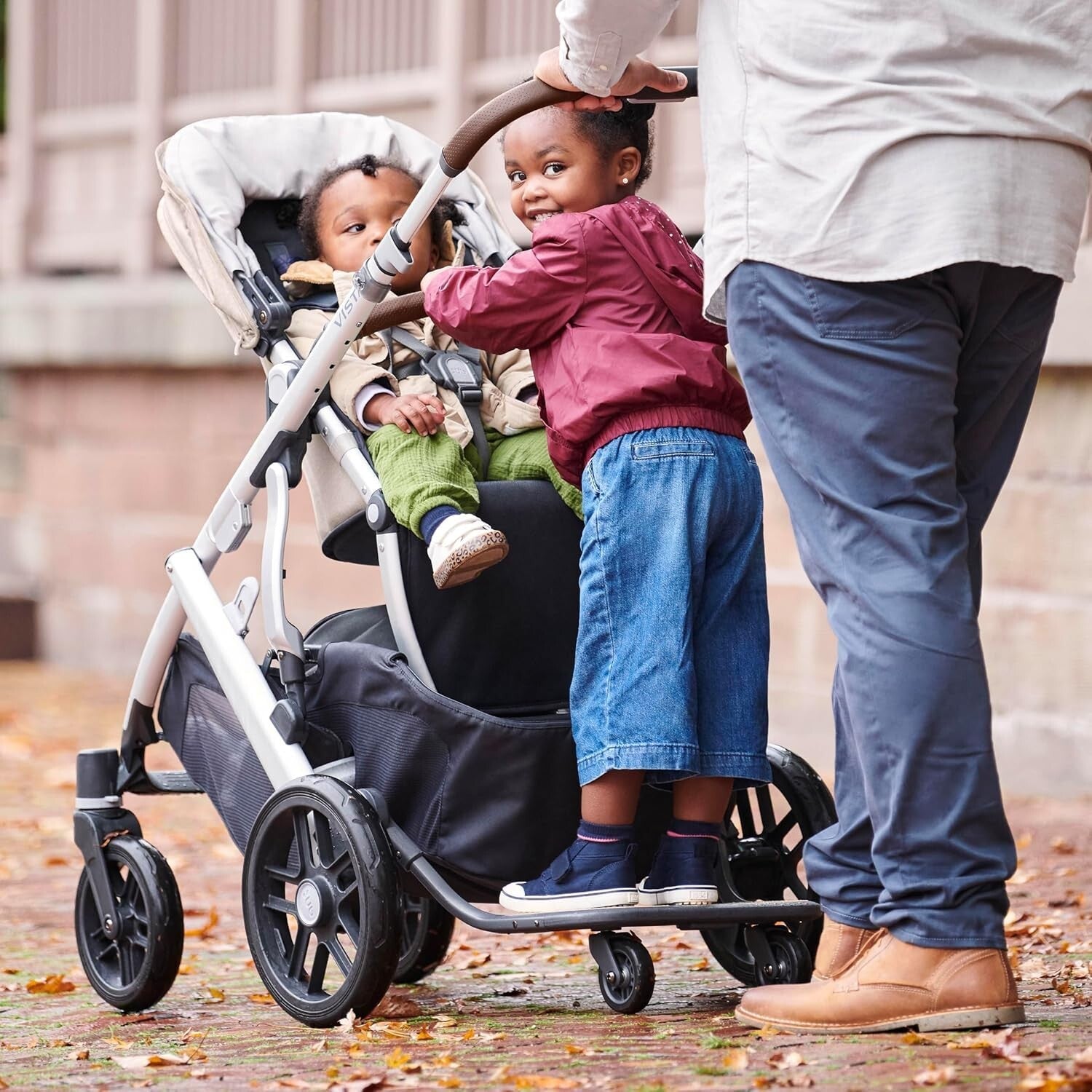 Eco-Friendly PiggyBack Ride-On Board for Vista Strollers - Quick & Easy Attach