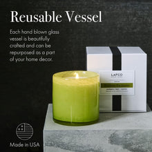 Load image into Gallery viewer, Elegant 6.5 oz Rosemary Eucalyptus Candle in Reusable Glass Vessel - 50 Hours