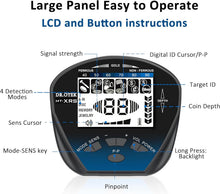 Load image into Gallery viewer, Professional Waterproof Metal Detector for Adults - 5 Modes &amp; LCD Display