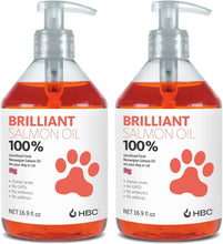 Load image into Gallery viewer, Omega 3 Salmon Oil for Dogs - Natural Supplement for Coat &amp; Joint Health, 32.8oz