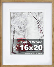 Load image into Gallery viewer, Superior Quality 16x20 Picture Frame: Solid Wood with Plexiglass, Ideal Gift
