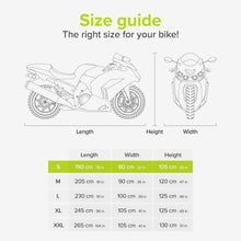 Load image into Gallery viewer, Universal Fit Motorcycle Cover - Tear-Resistant &amp; UV-Stabilized for Outdoor Use