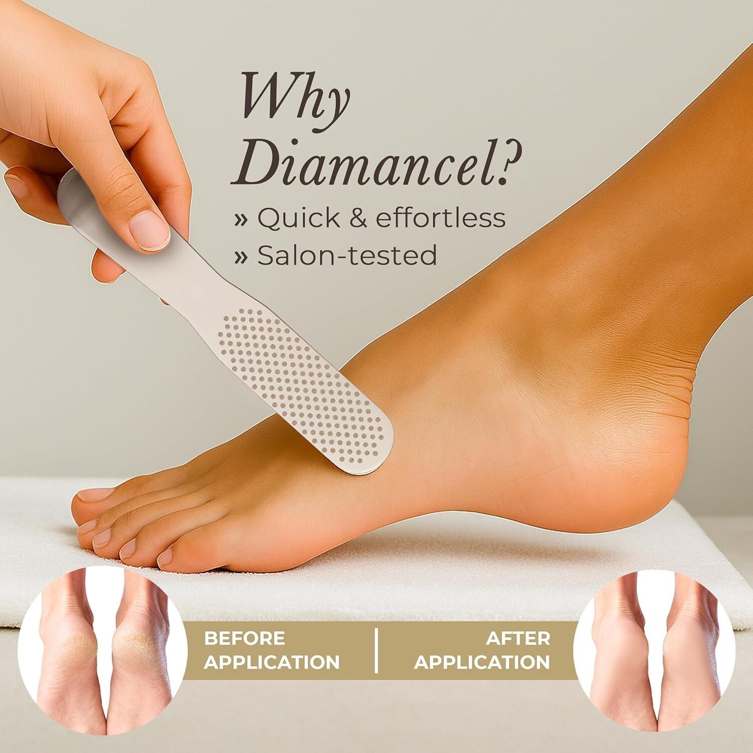 Professional-Grade Diamond Coarse Foot Buffer for Large Calluses & Rough Skin