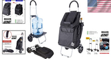 Load image into Gallery viewer, Bigger Trolley Dolly - Foldable Lightweight Shopping Cart with Heavy-Duty Wheels