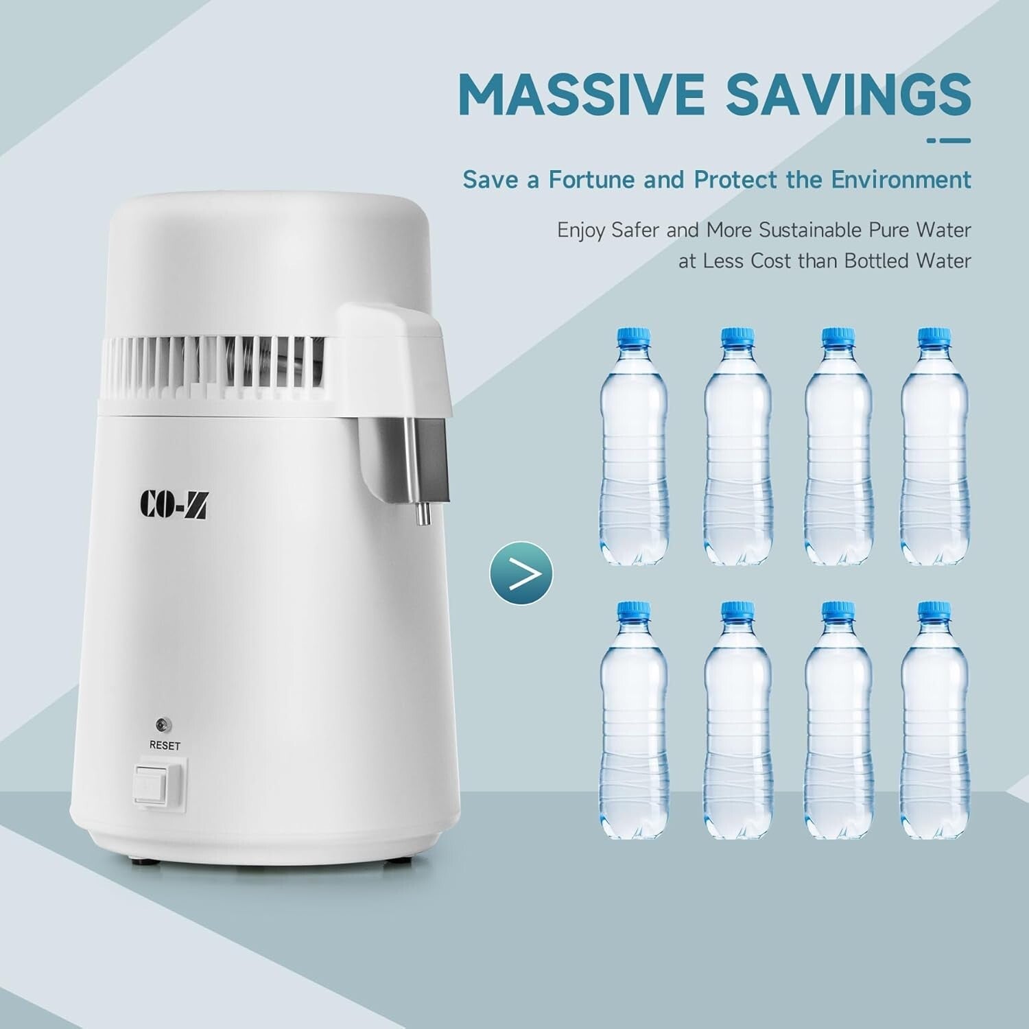 Versatile Distilled Water Maker - Ideal for Home, Office, and Labs - 1.5 L/h