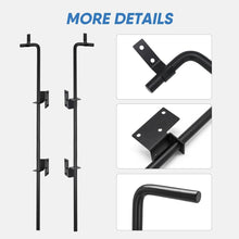 Load image into Gallery viewer, Cane Bolt Heavy Duty Gate Rod 36 Inch - Locking Double Door Set for Security