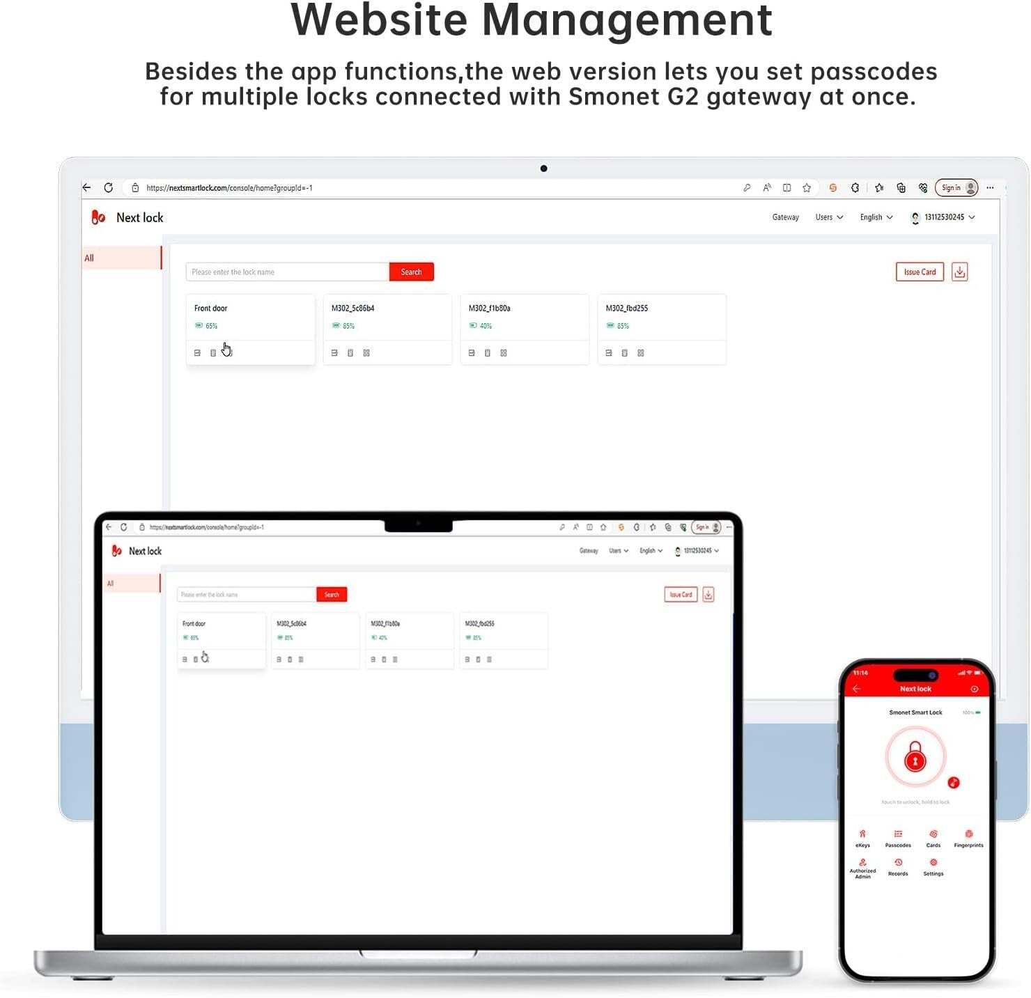 Smart Keyless Entry Door Lock with Fingerprint Recognition & Touchscreen Keypad