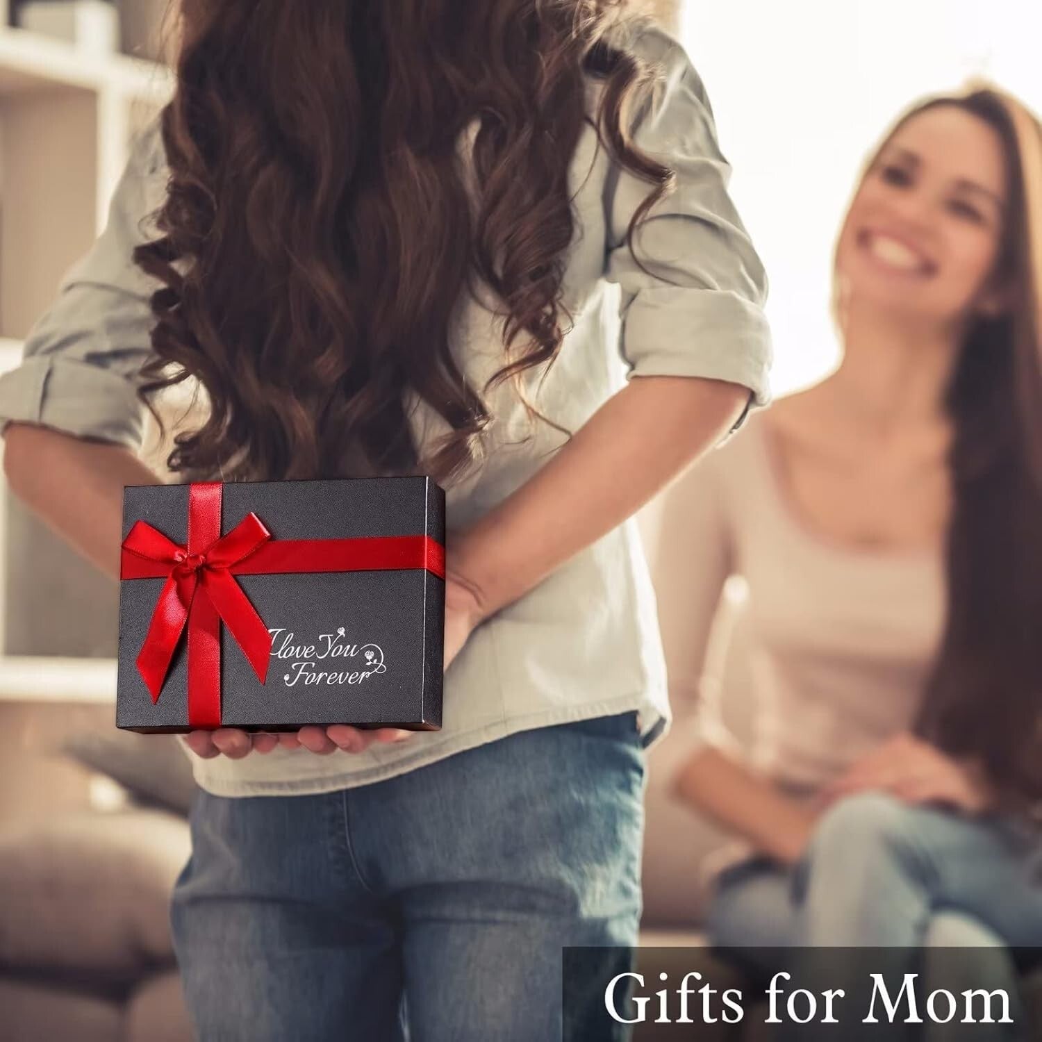 Elegant 925 Silver Rose Heart Necklace - Touching Gift for Wife, Mom, Girlfriend