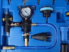 Load image into Gallery viewer, Complete 28-Piece Coolant Pressure Tester Set with Extra Adaptor for Vehicles
