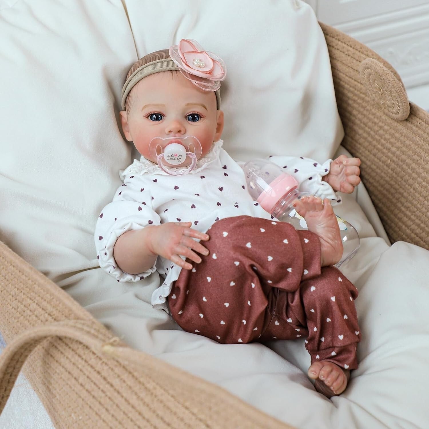 Lifelike 18-Inch Newborn Reborn Baby Doll Girl - Safe for Kids 3+ Gift Set