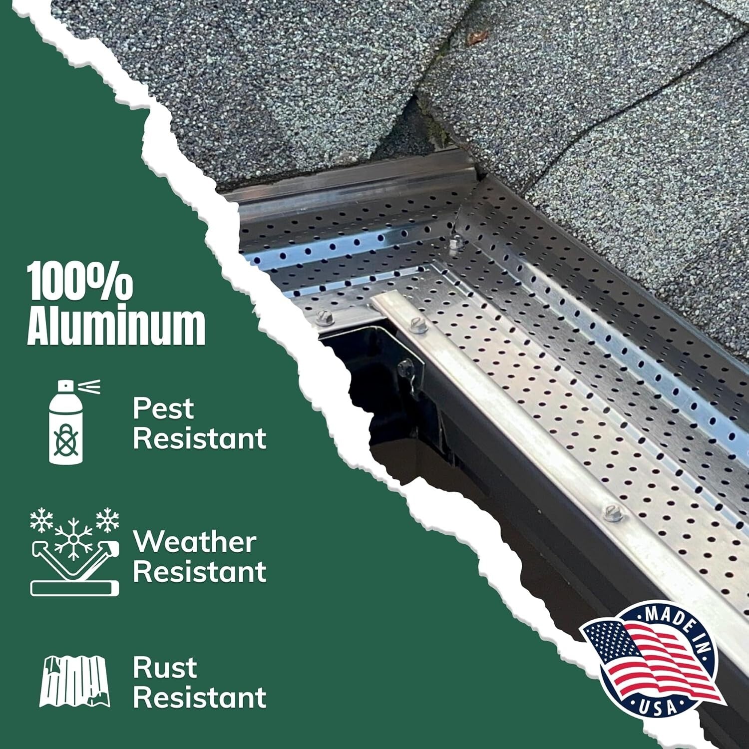 Rust-Free 5-Inch Aluminum Gutter Covers: 13 Pieces for Seamless Installation