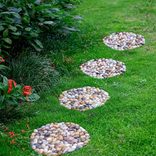 Load image into Gallery viewer, Easy-Install Decorative River Stone Stepping Stones - 6 Pack for Outdoor Use