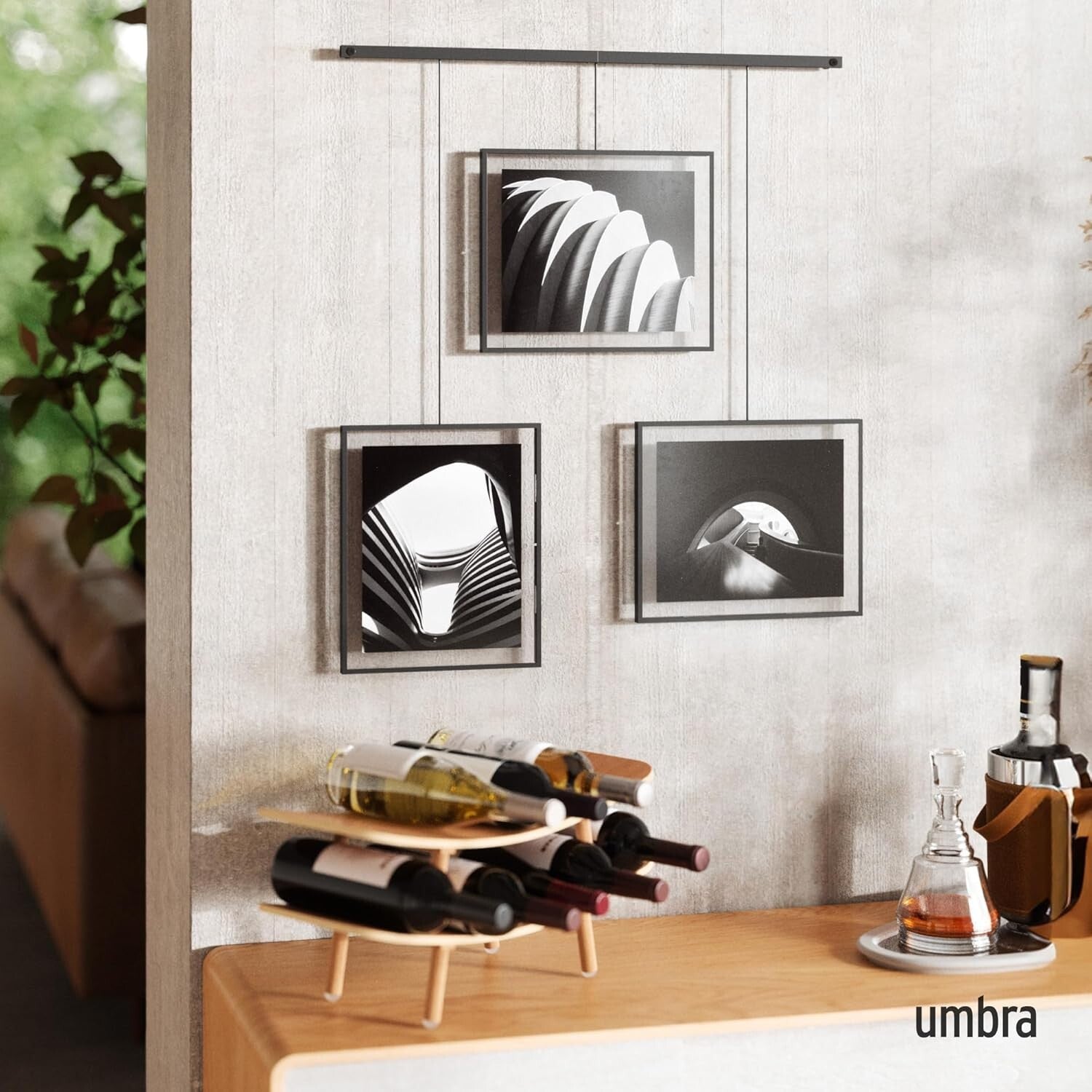Versatile Wall Frame Set for Multi-Photo Display - Ideal for Living Spaces