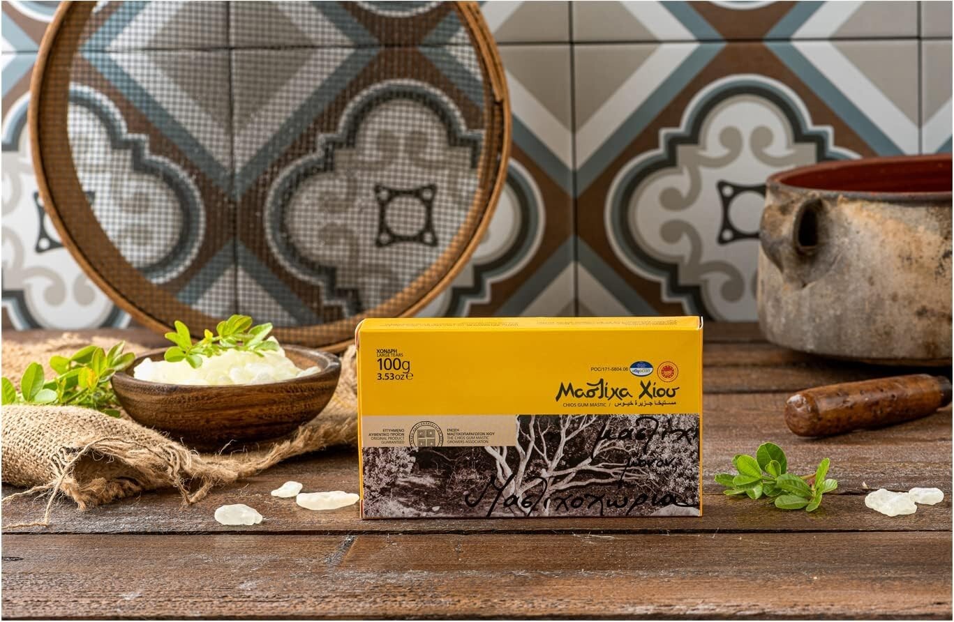 Chios Mastic Gum 3.52oz - Authentic Sugar-Free Mastiha for Healthy Living