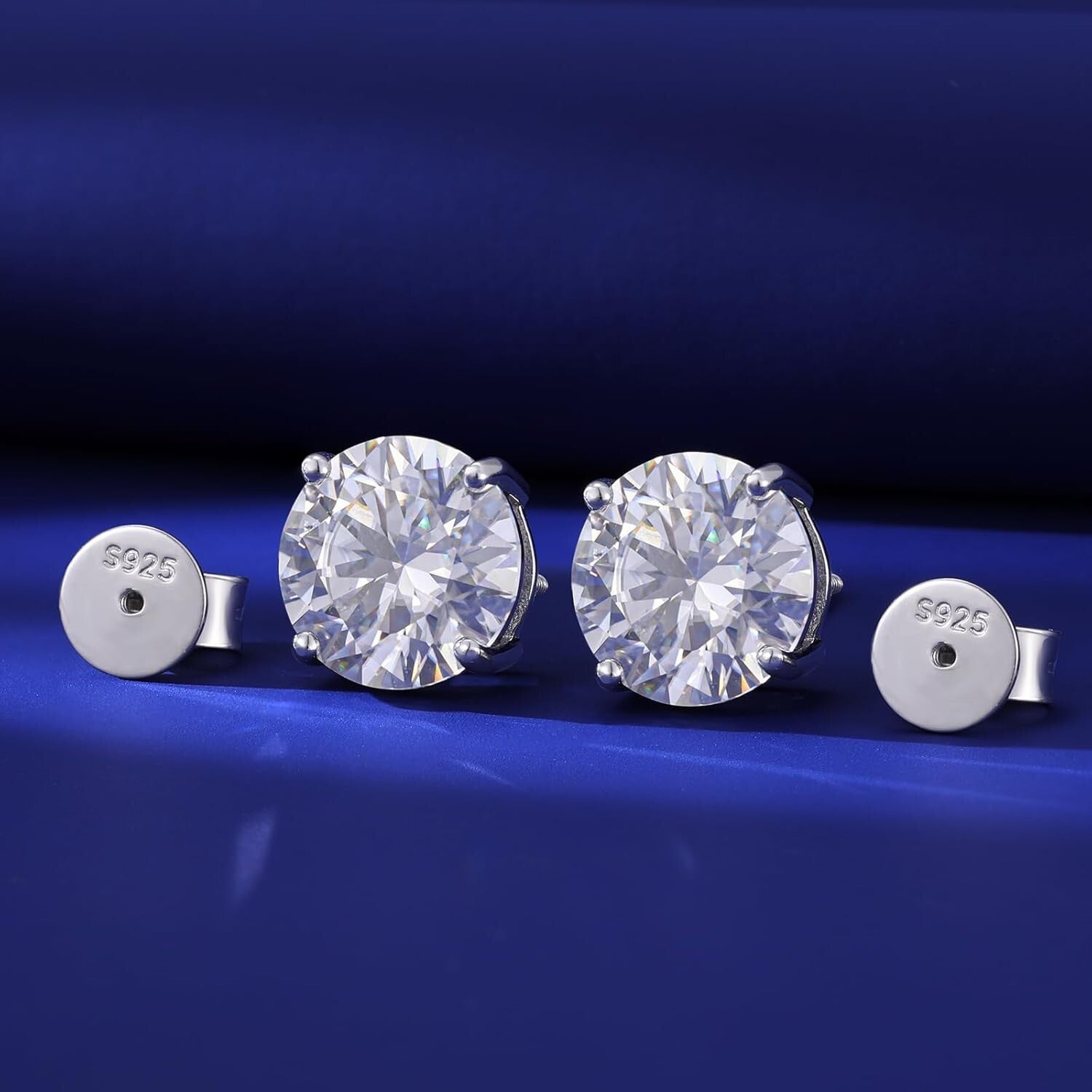 Versatile Moissanite Screw Back Earrings 3-10mm - Perfect Gift for Any Occasion