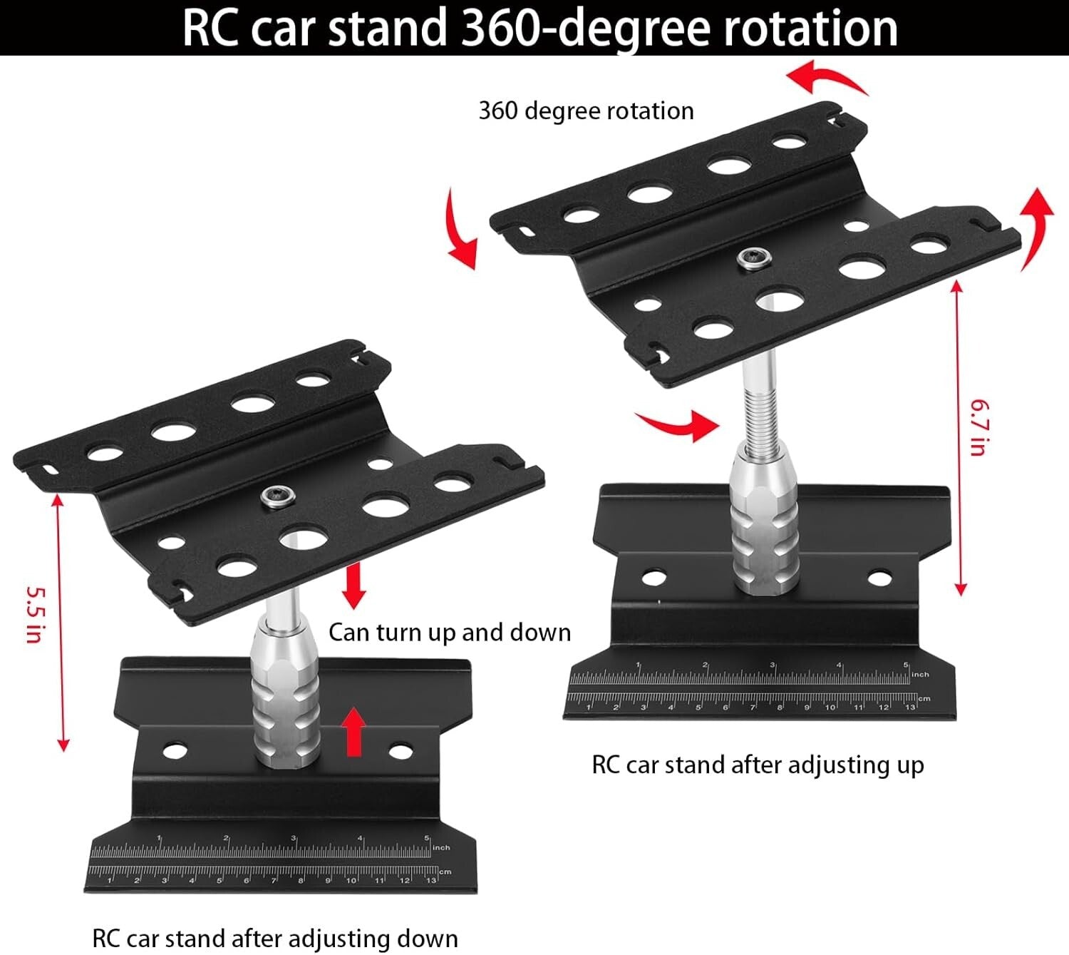 Efficient RC Car Repair Toolkit: Work Stand, 1100 Screws & 6 Tools Included