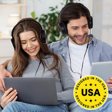 Load image into Gallery viewer, Comfortable Swivel On-Ear Headphones with Mic - Perfect for Students &amp; Travel