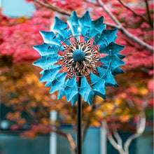 Load image into Gallery viewer, Durable 75in Solar Wind Spinner with Multi-Color LED Lighting for Outdoors