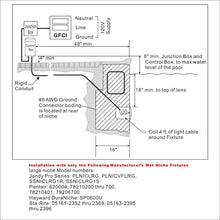 Load image into Gallery viewer, Premium 10" Recessed LED Pool Light with RGB Controller &amp; 100ft Cord for Outdoor