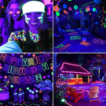 Load image into Gallery viewer, Professional 2 Pack Blacklight Flood Lights – Perfect for Parties &amp; Body Paint