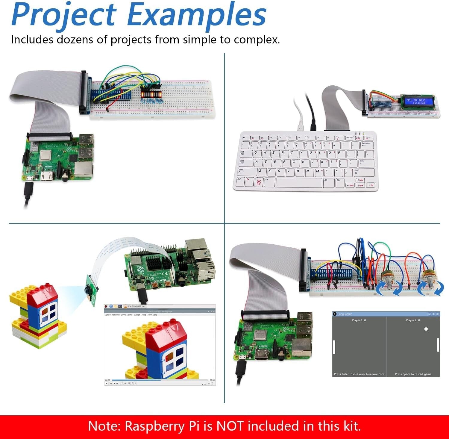 All-Inclusive Raspberry Pi 386-Item Kit with 1170 Pages of Python, C, & More