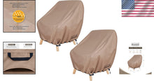 Load image into Gallery viewer, Waterproof Patio Chair Covers – Outdoor Lounge Protector for Deep Seats - 2 Pack