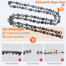 Load image into Gallery viewer, Versatile 56 Inch Rope Chain Saw with Durable Ergonomic Handle - Easy Pruning