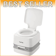 Load image into Gallery viewer, Elegant White 135 Floor-Mounted Portable Toilet – Ideal for RVs, Boats, and Vans