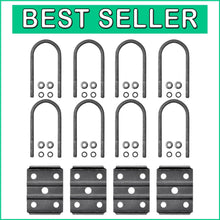 Load image into Gallery viewer, 5-1/2" U Bolt Kit with Hex Nuts for 3,500 lb Round Axles, Secure &amp; Reliable