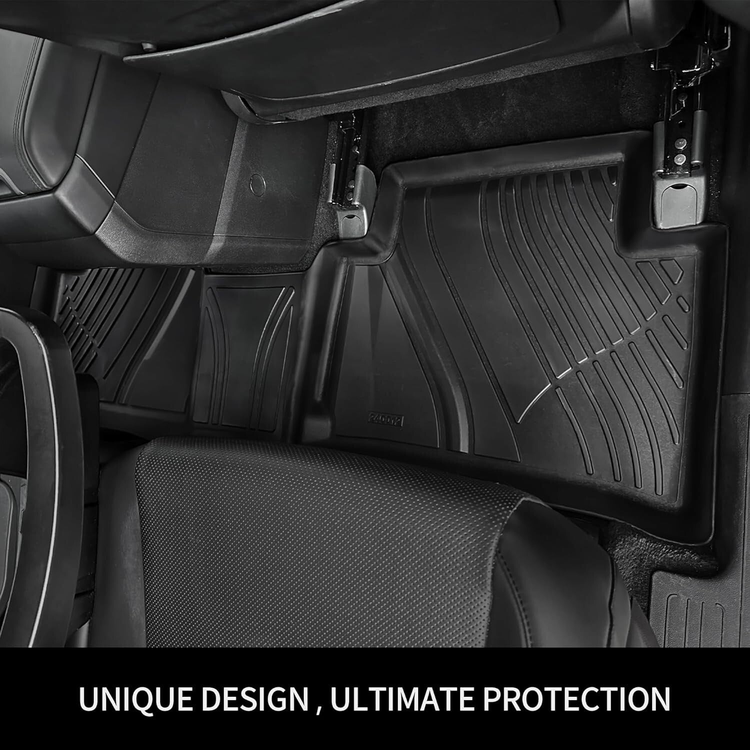 Durable All-Weather Floor Mats with Backrest Protector for Hyundai Santa Fe